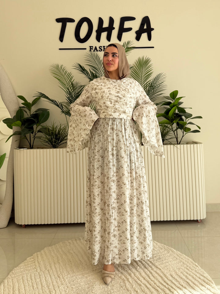Dress Floral Biege