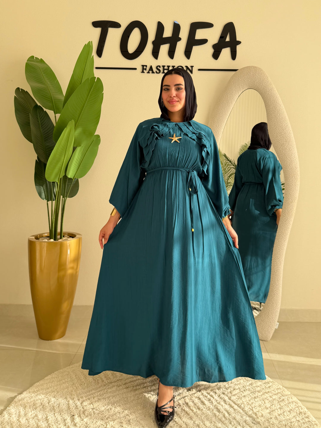 Dress Ruffle Blue