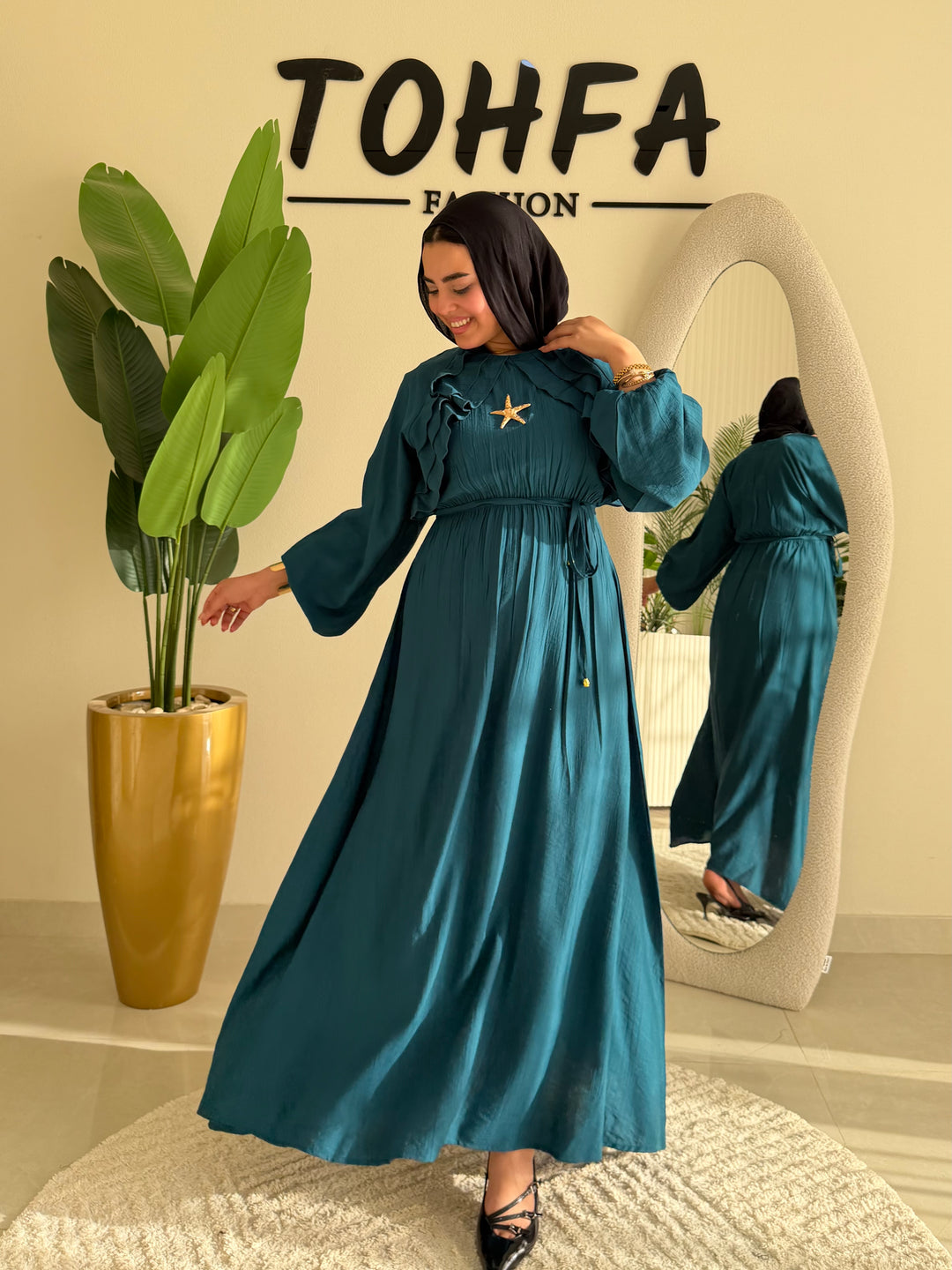 Dress Ruffle Blue