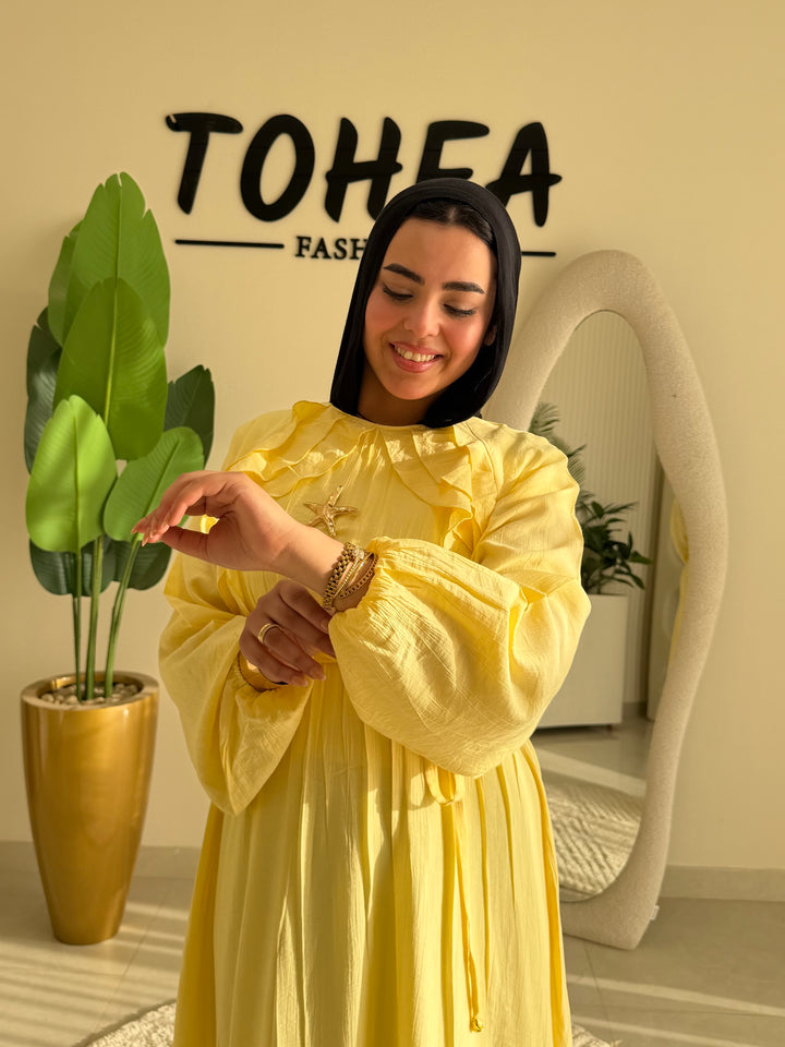 Dress Ruffle Yellow