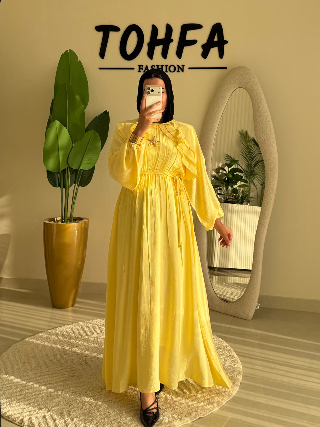 Dress Ruffle Yellow