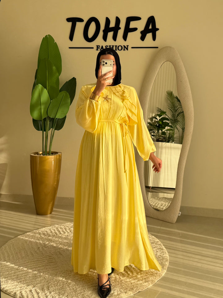 Dress Ruffle Yellow