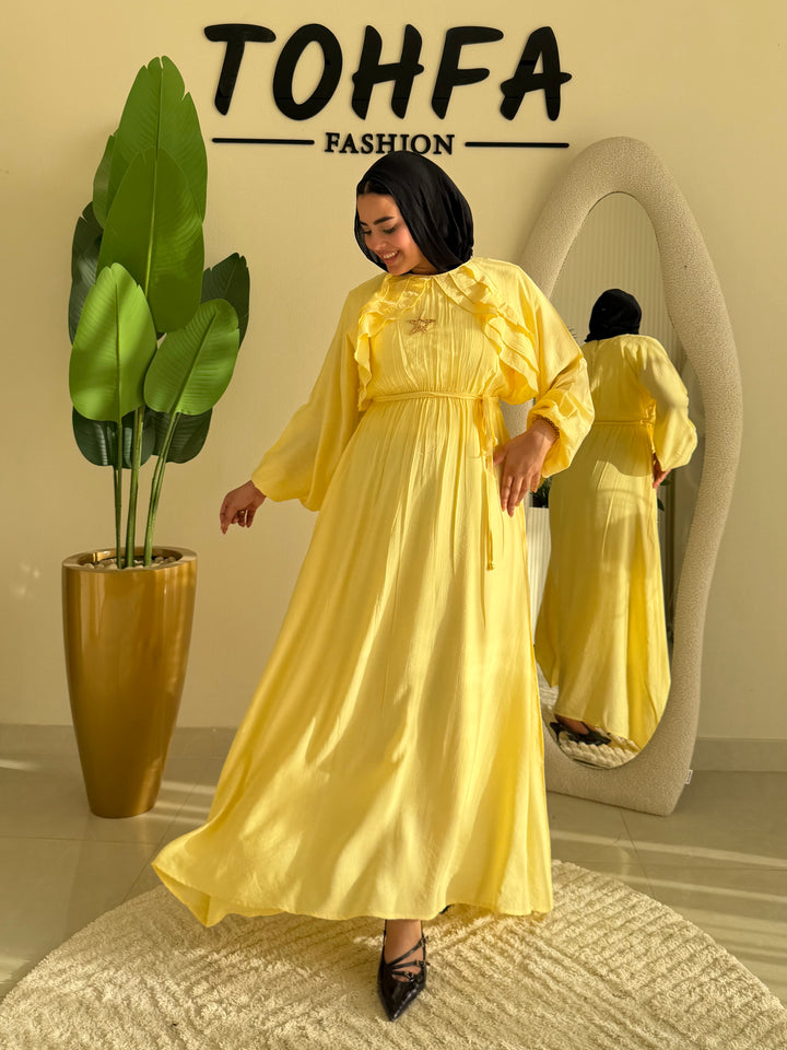 Dress Ruffle Yellow