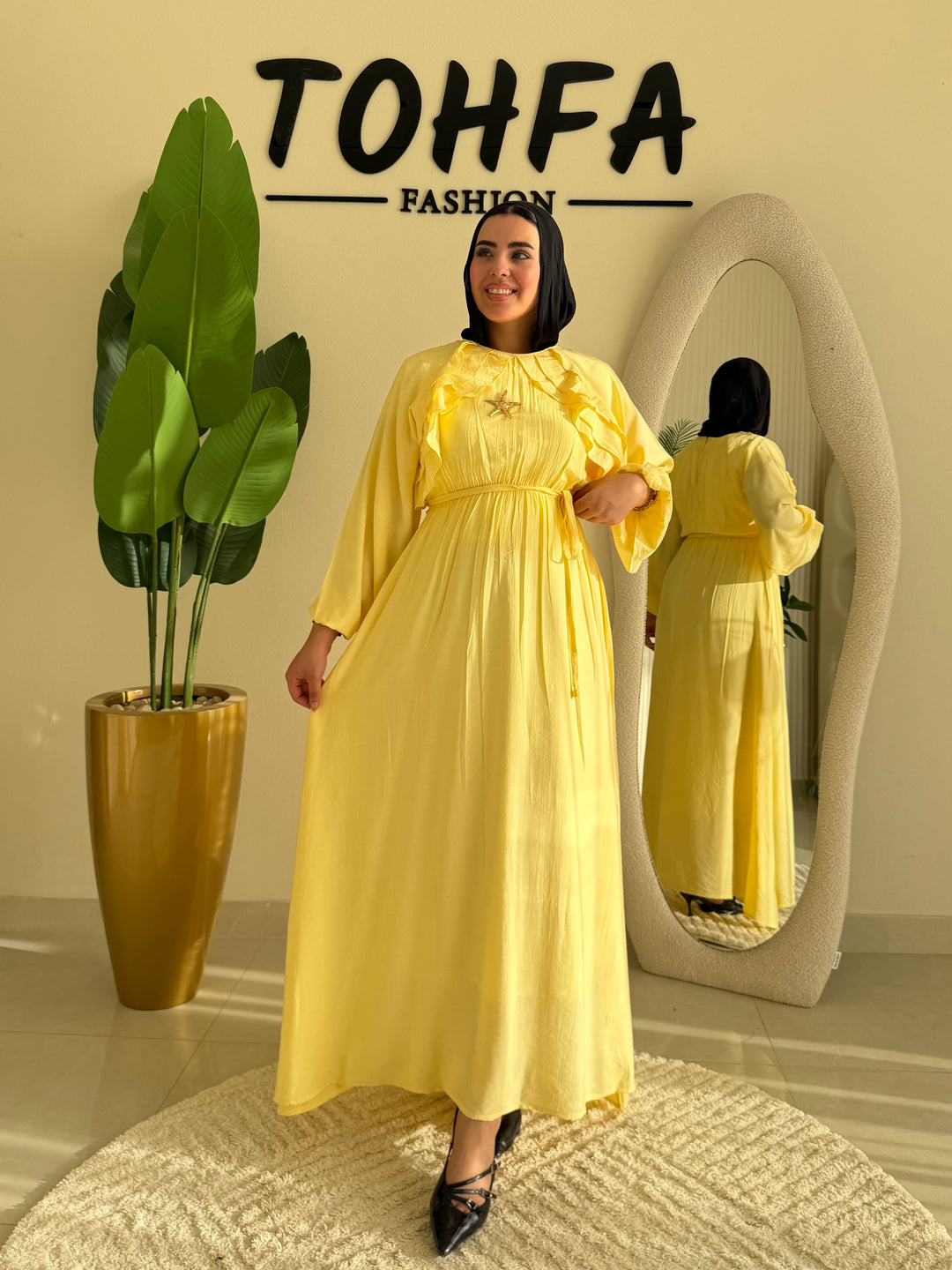 Dress Ruffle Yellow