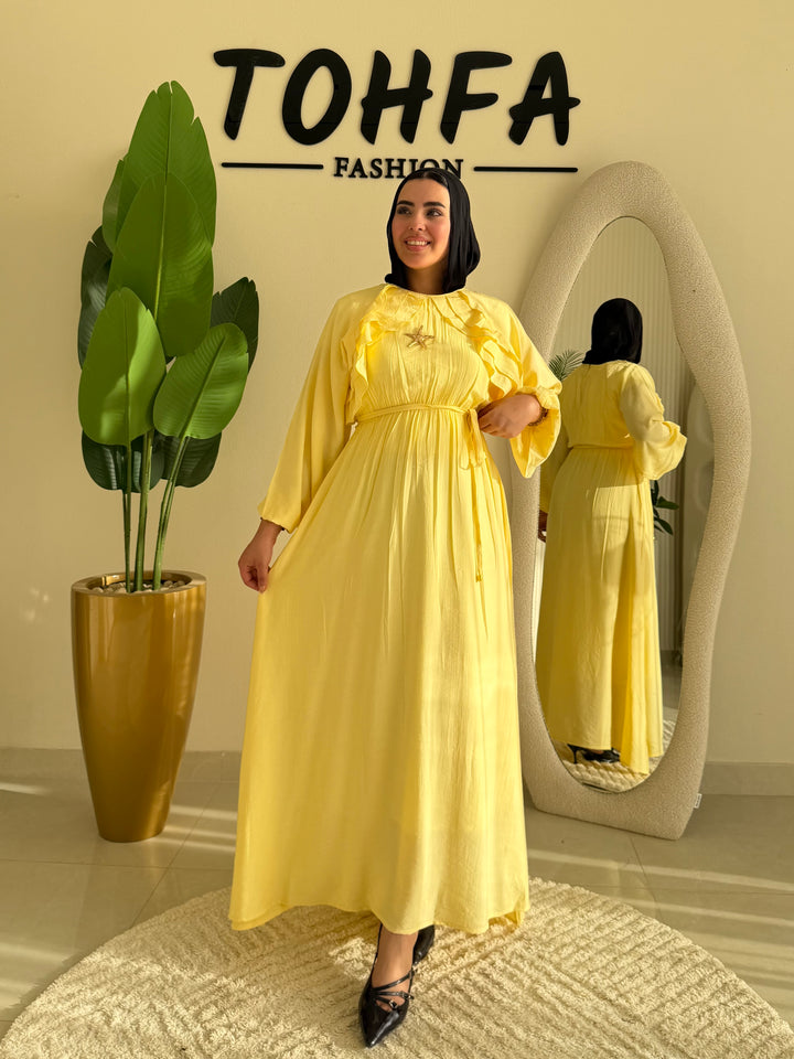 Dress Ruffle Yellow