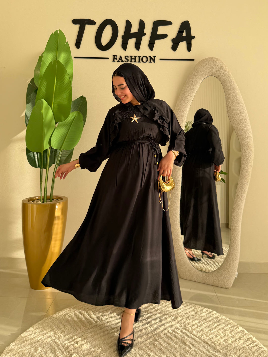 Dress Ruffle Black