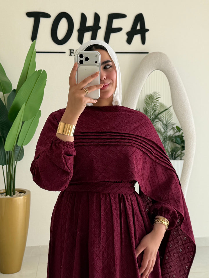 Dress Rukama Burgandy