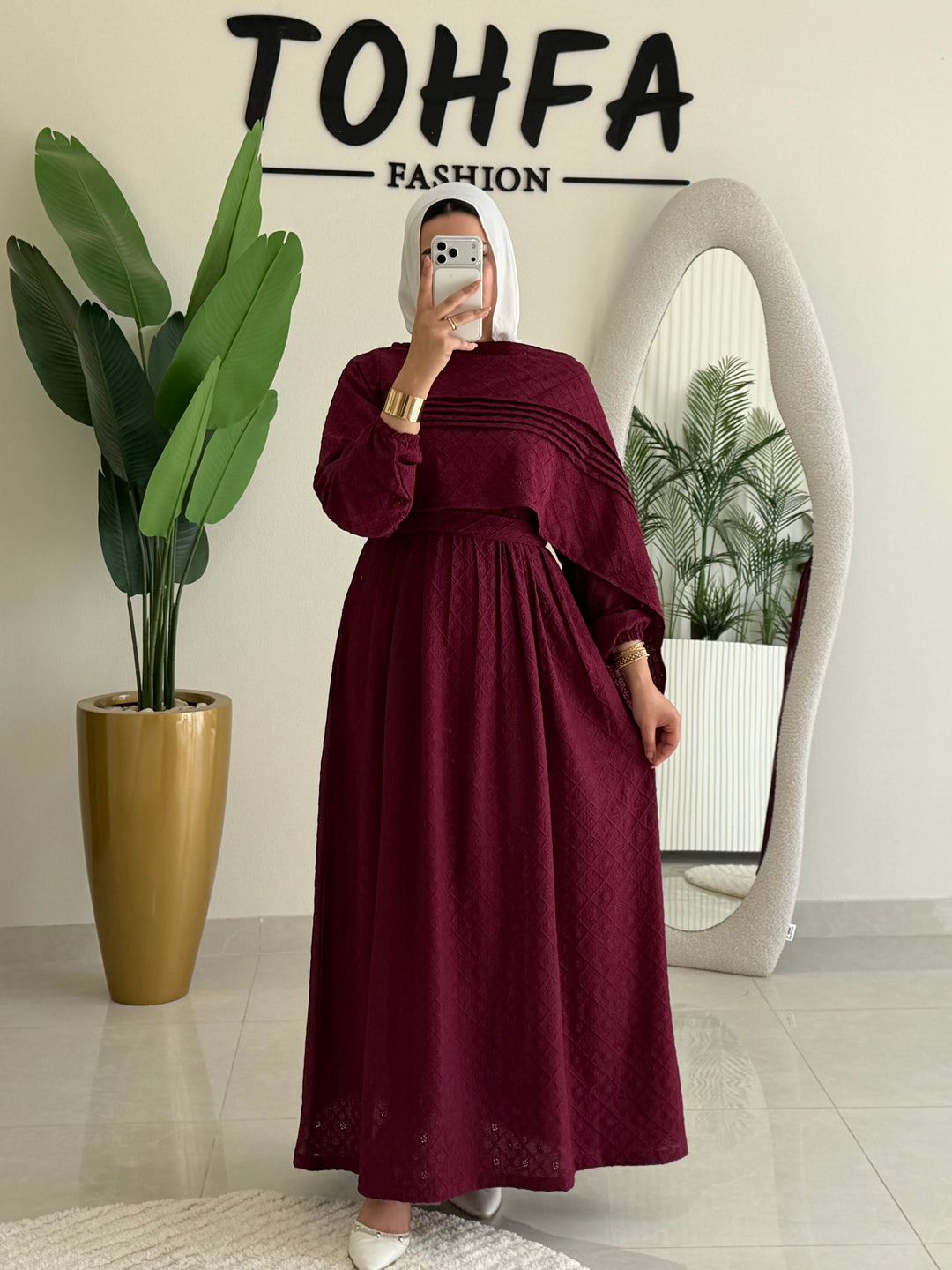 Dress Rukama Burgandy