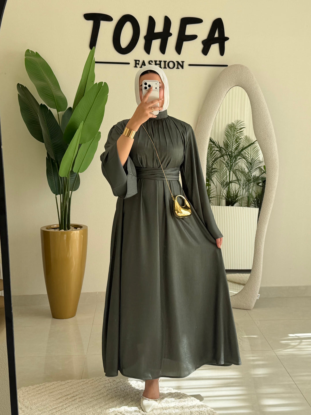 Dress Glitter Olive
