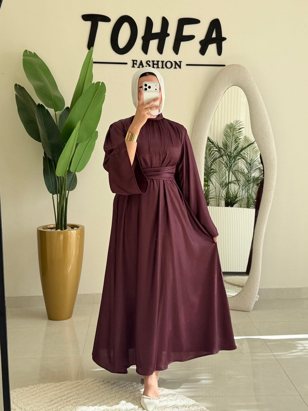 Dress Glitter Burgandy