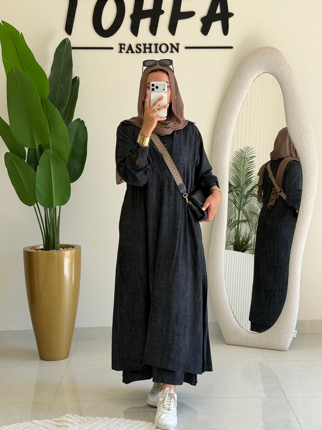 Dress Linen Turkey Black