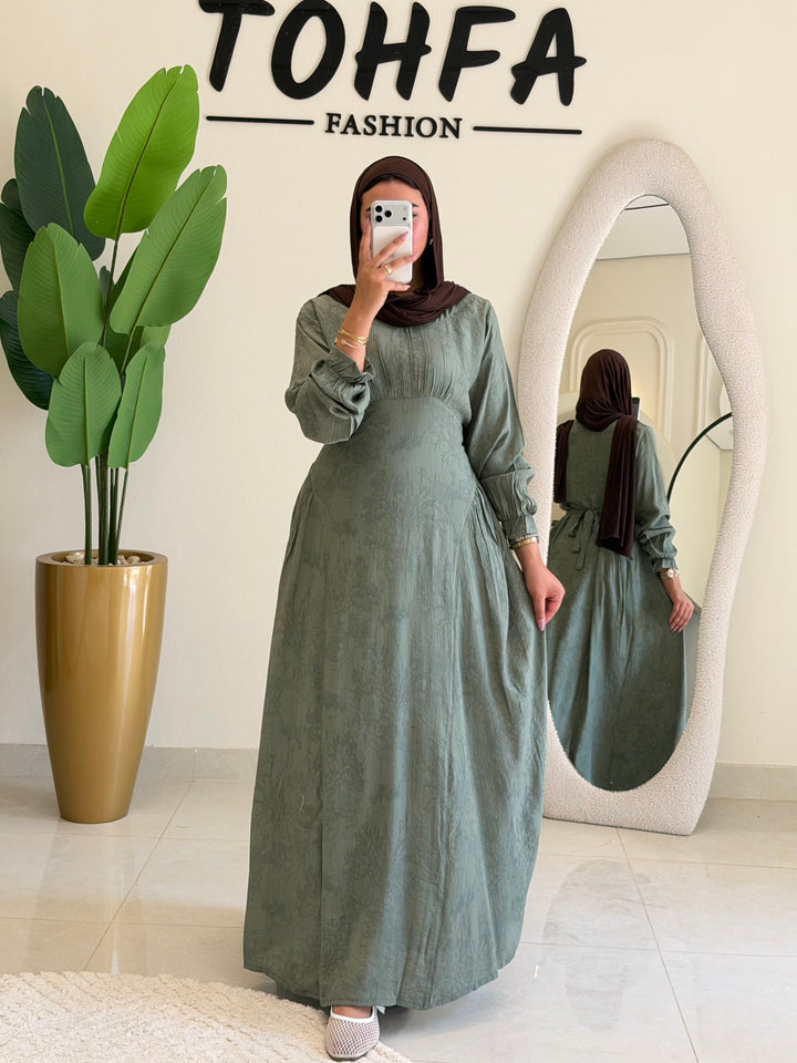 Dress Linen Jacquard