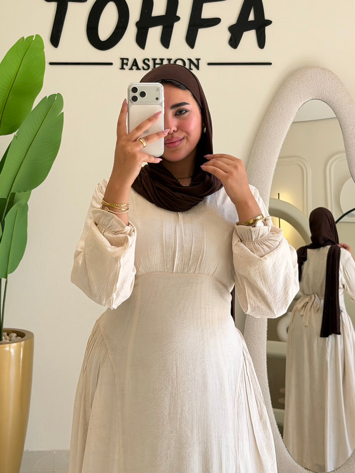 Dress Linen Jacquard