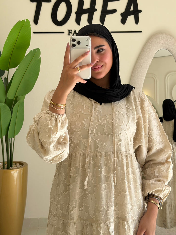 Dress Jacquard Tiered