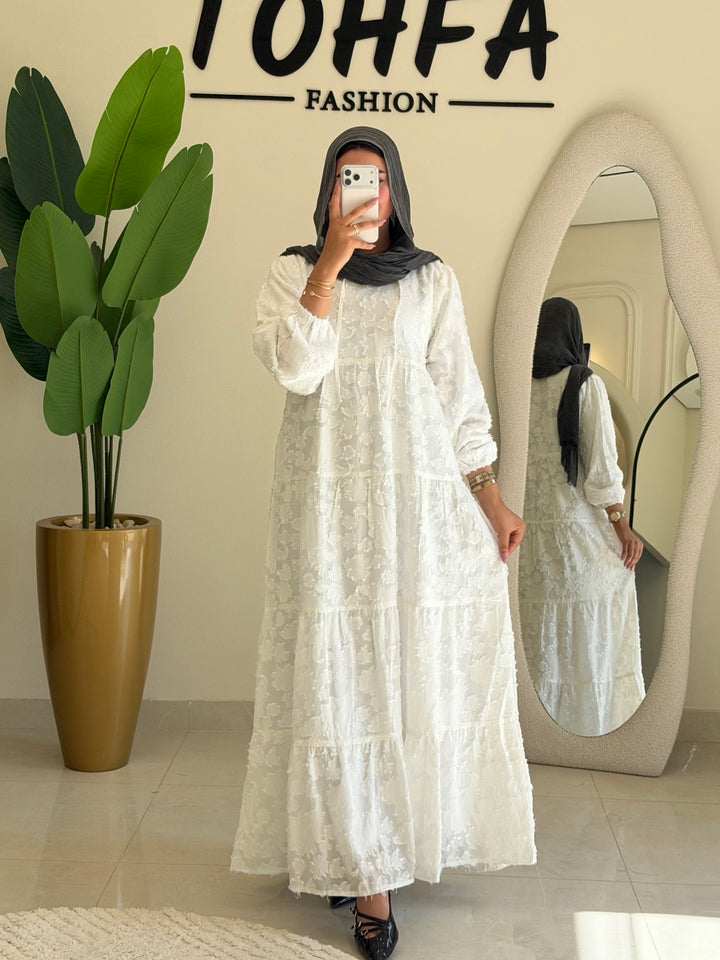 Dress Jacquard Tiered