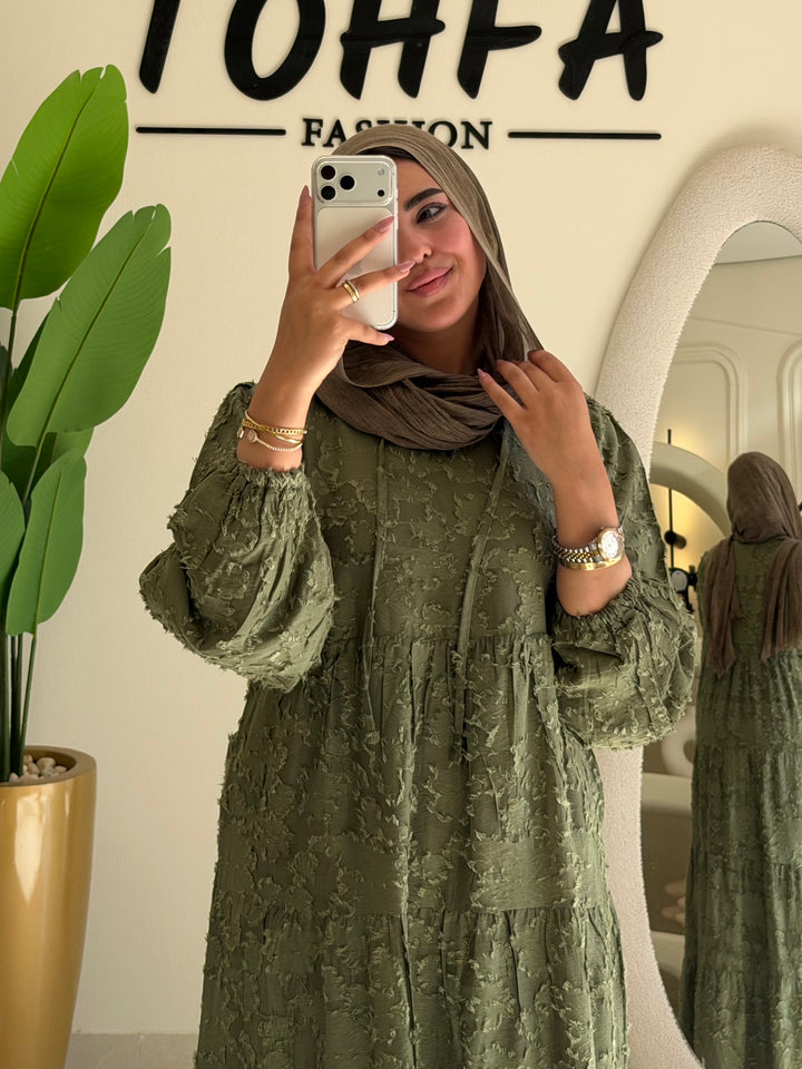 Dress Jacquard Tiered