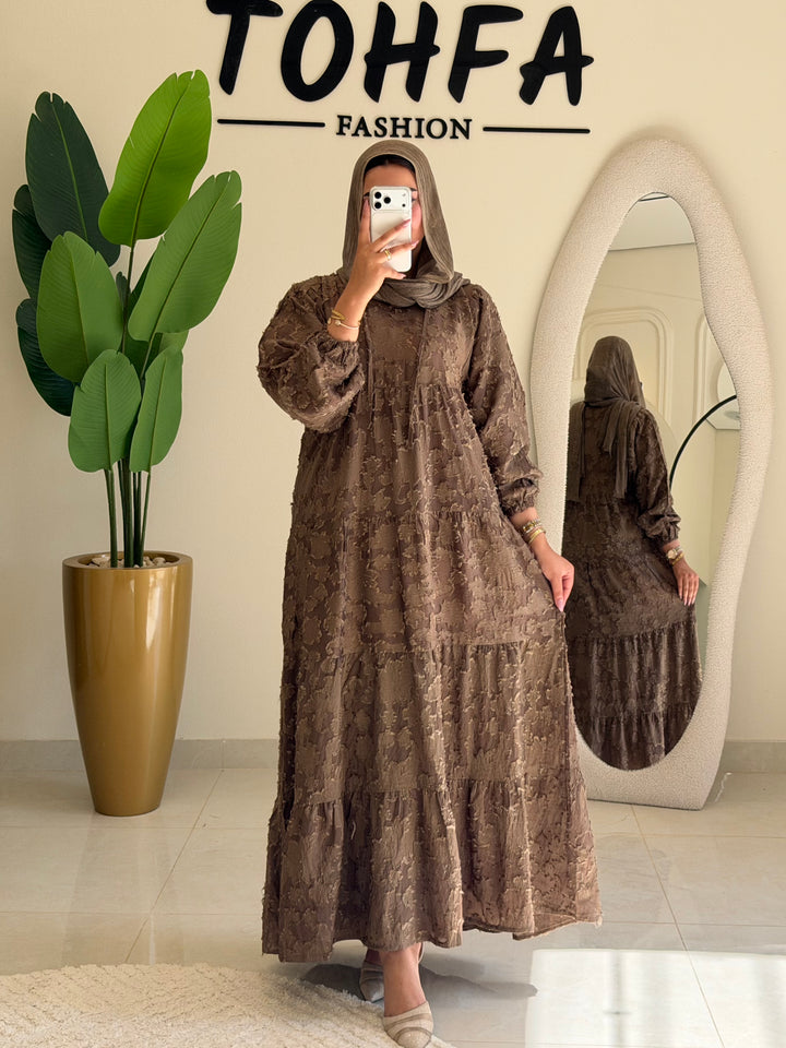 Dress Jacquard Tiered