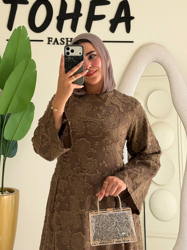 Dress Tohfa Brown
