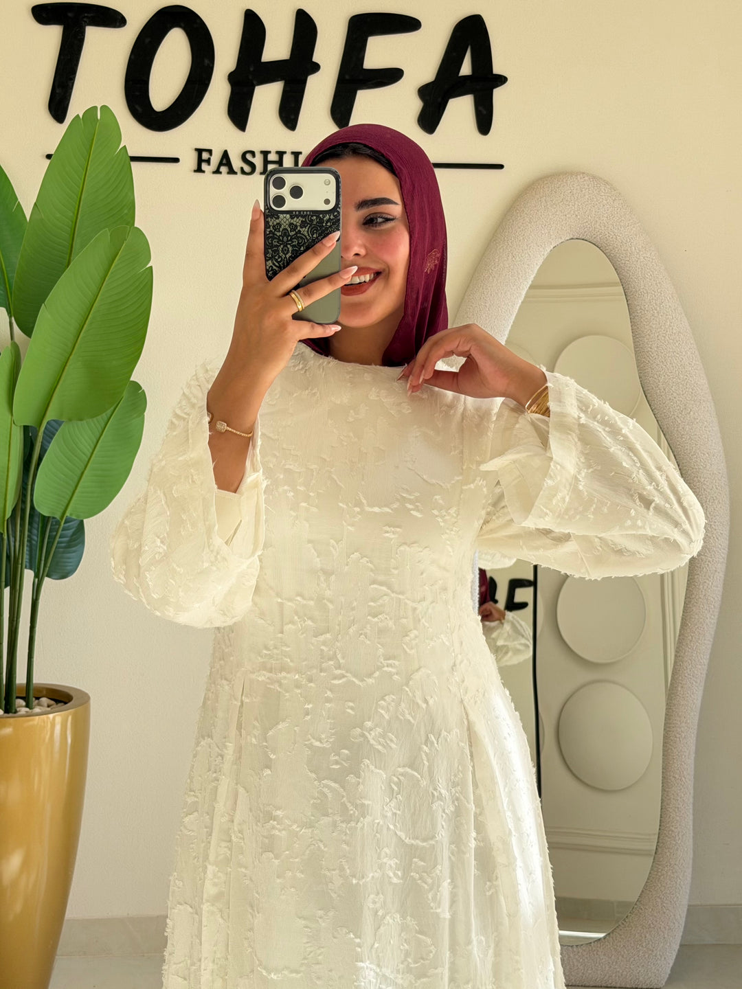 Dress Tohfa White