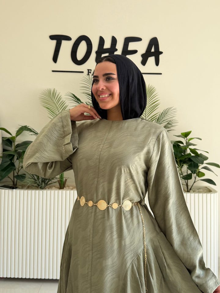 Dress Jacquard Olive