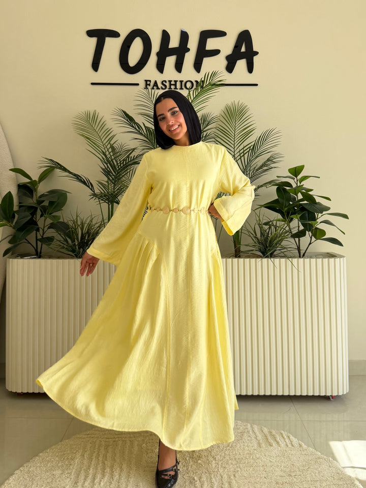 Dress Jacquard Yellow