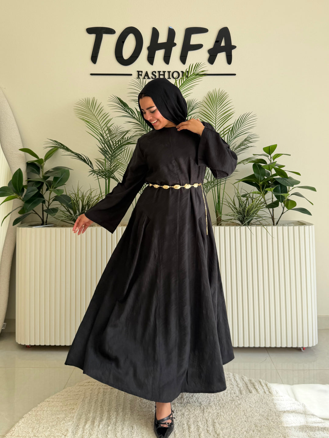 Dress Jacquard Black