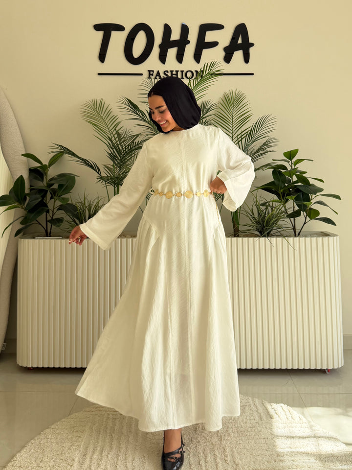 Dress Jacquard White