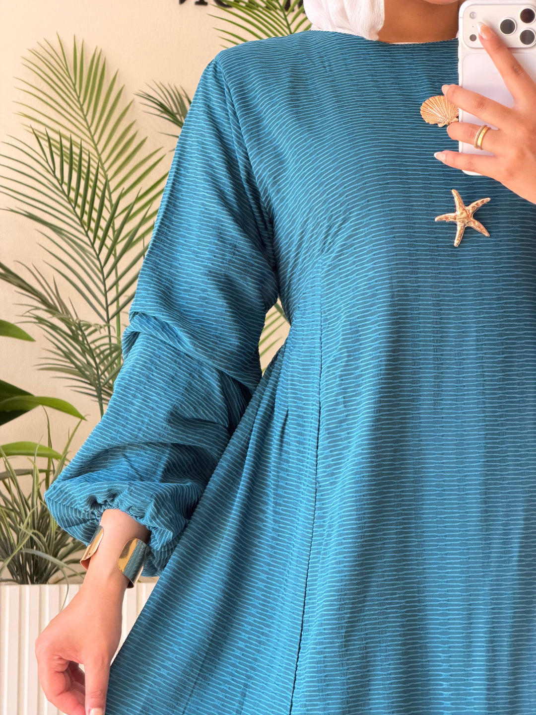 Dress Jacquard Blue