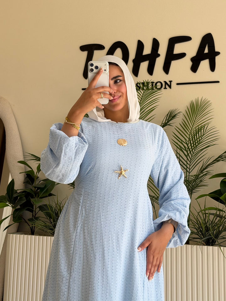 Dress Jacquard Baby Blue