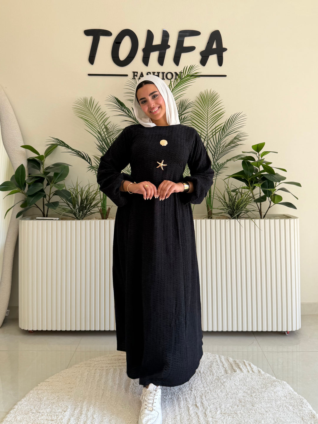 Dress Jacquard Black