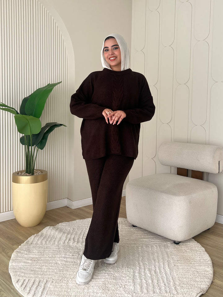 Set Knitted Brown