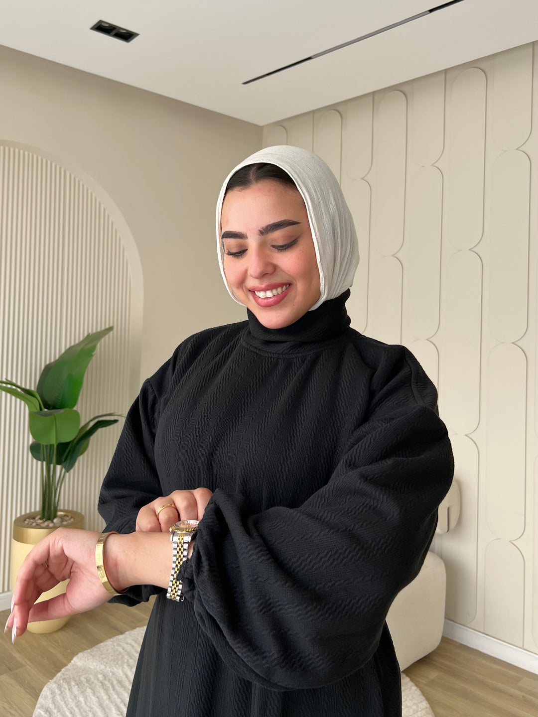 Dress Jacquard Black