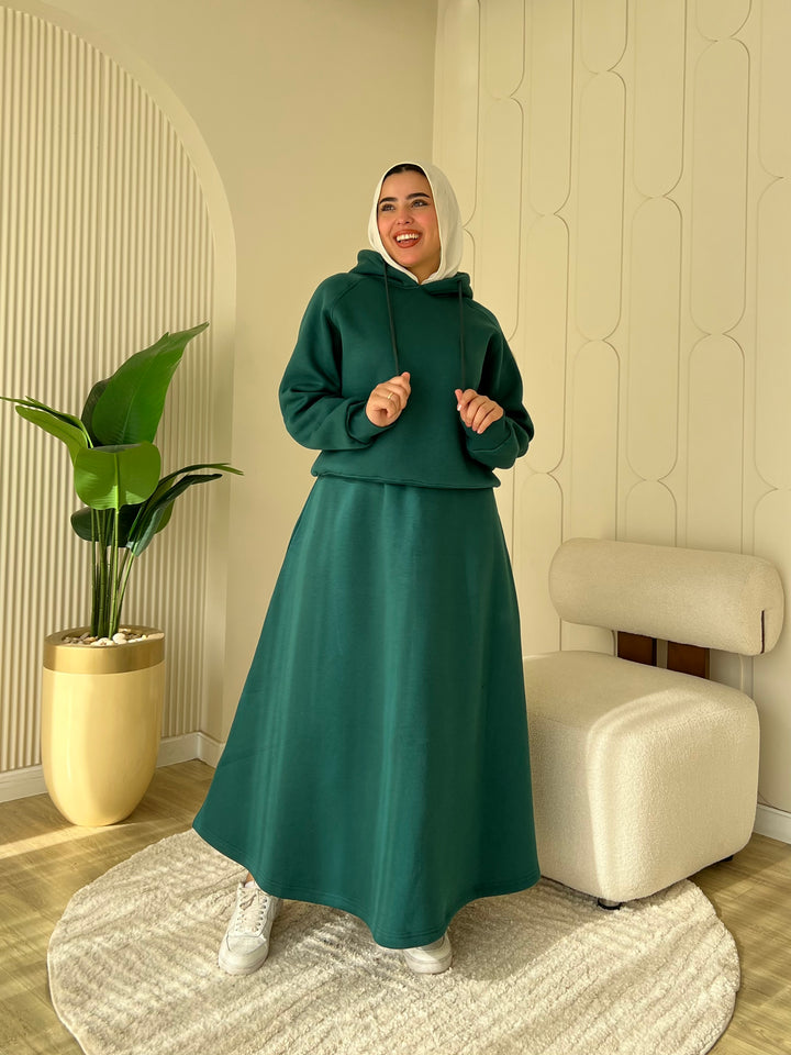 Set Melton Casual Grean