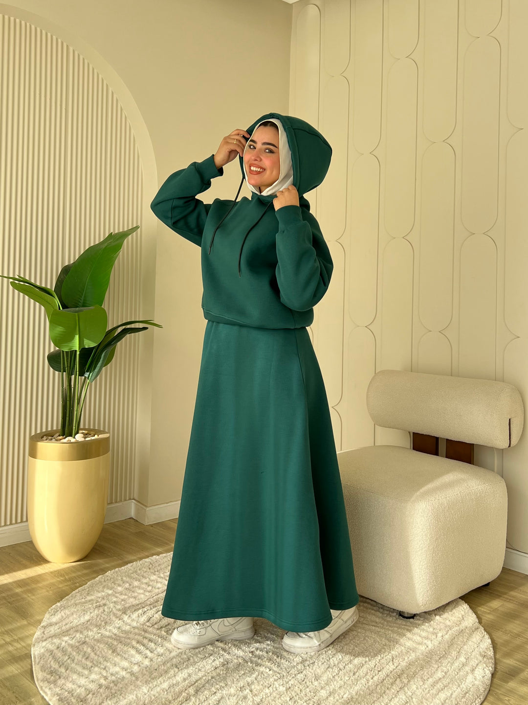 Set Melton Casual Grean