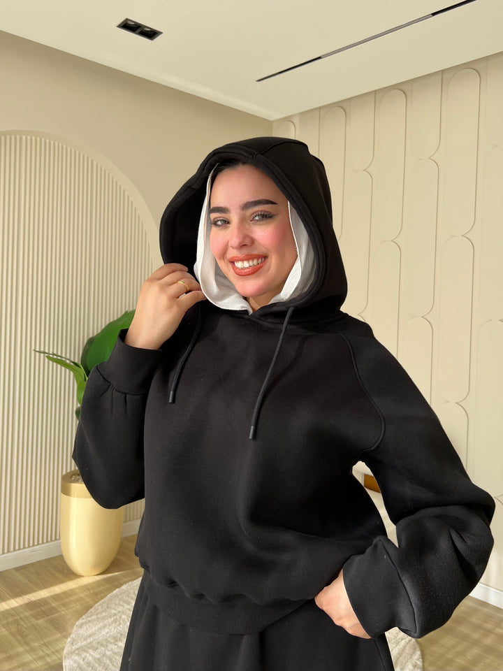 Set Melton Casual Black