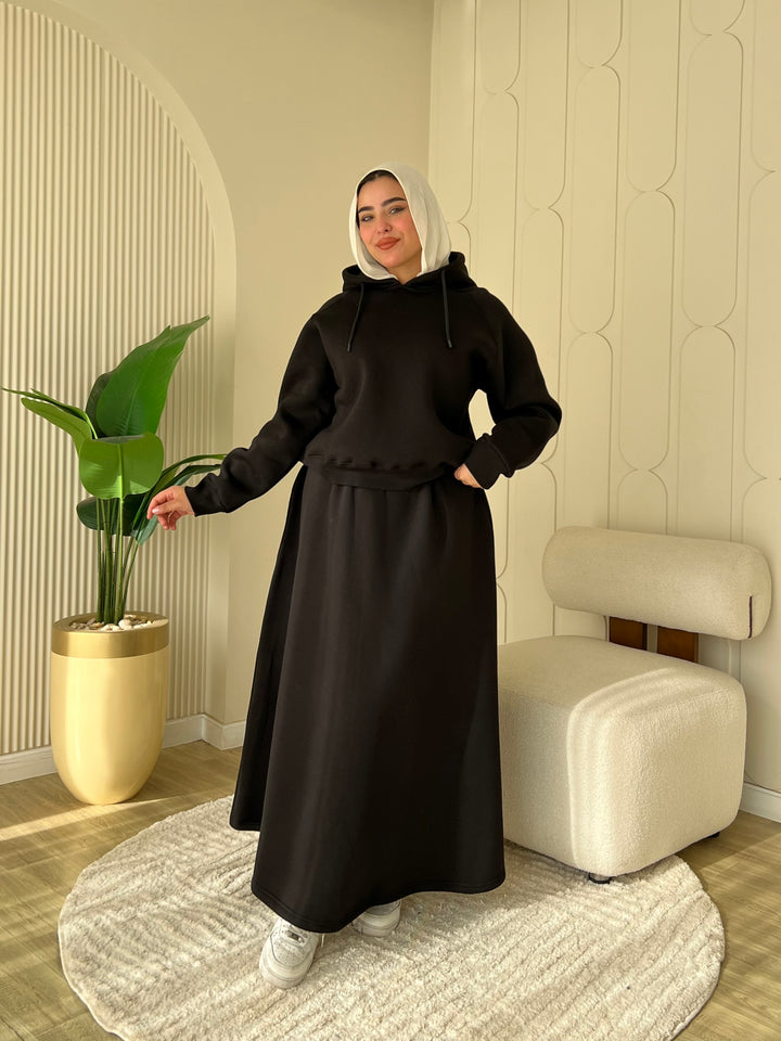 Set Melton Casual Black