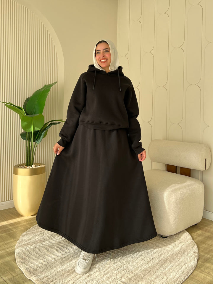 Set Melton Casual Black