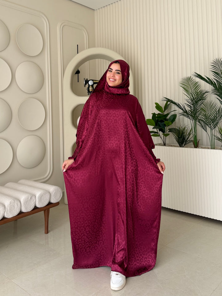 Isdal Jacquard Burgandy