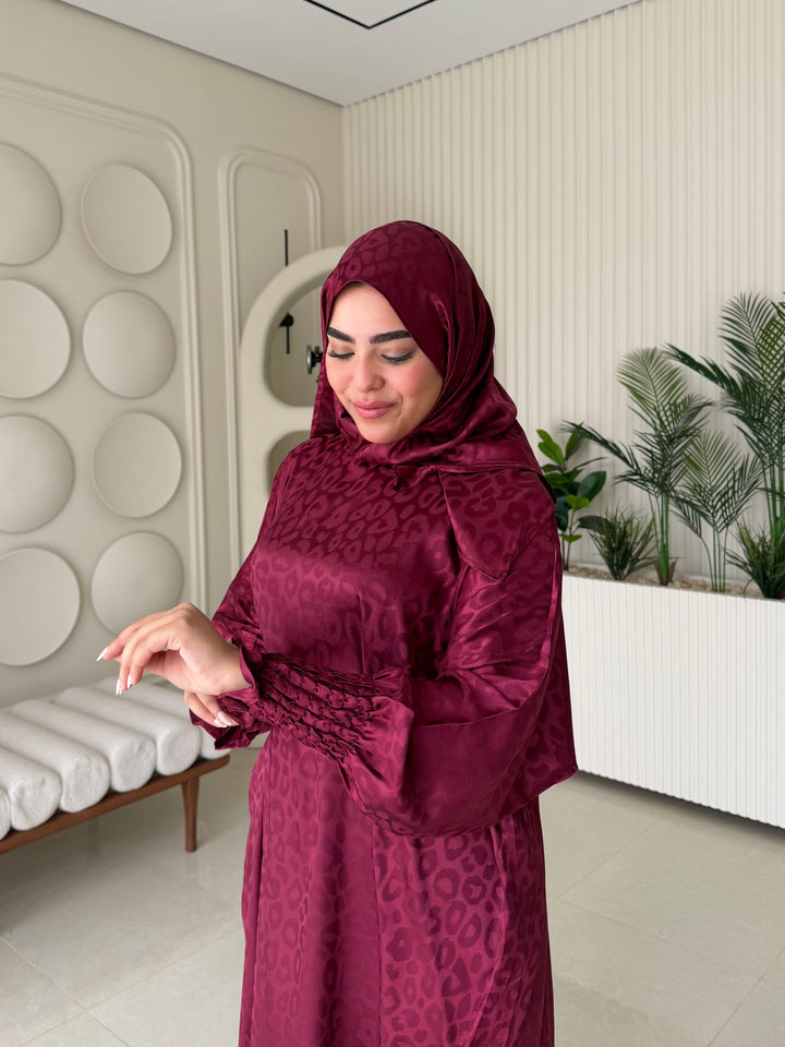 Isdal Jacquard Burgandy