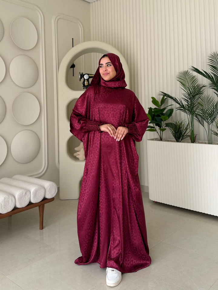 Isdal Jacquard Burgandy