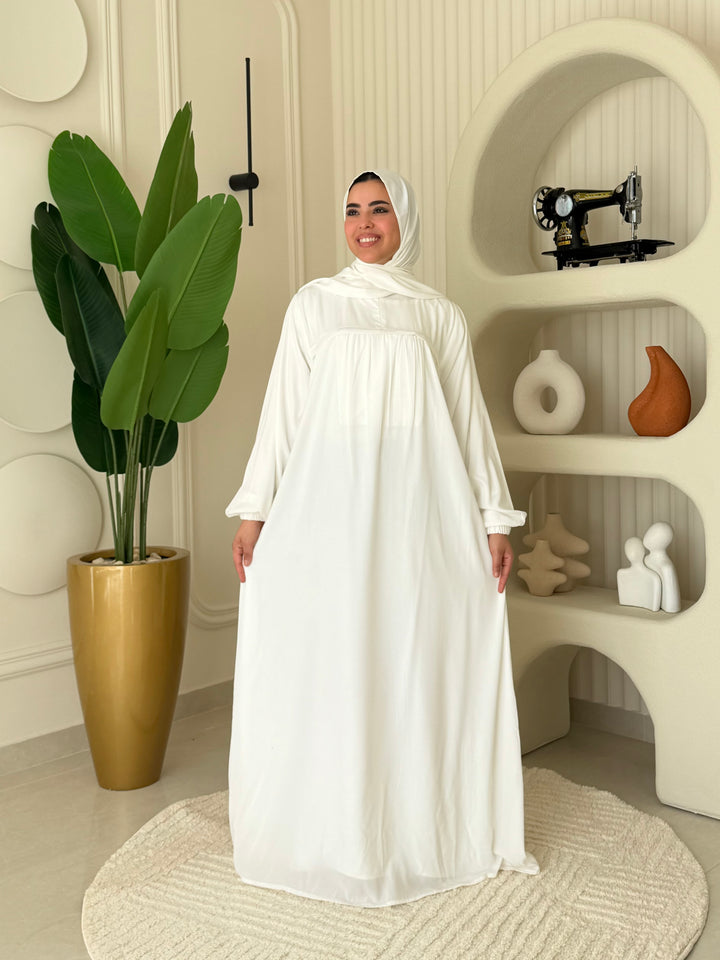 Abaya Umrah White