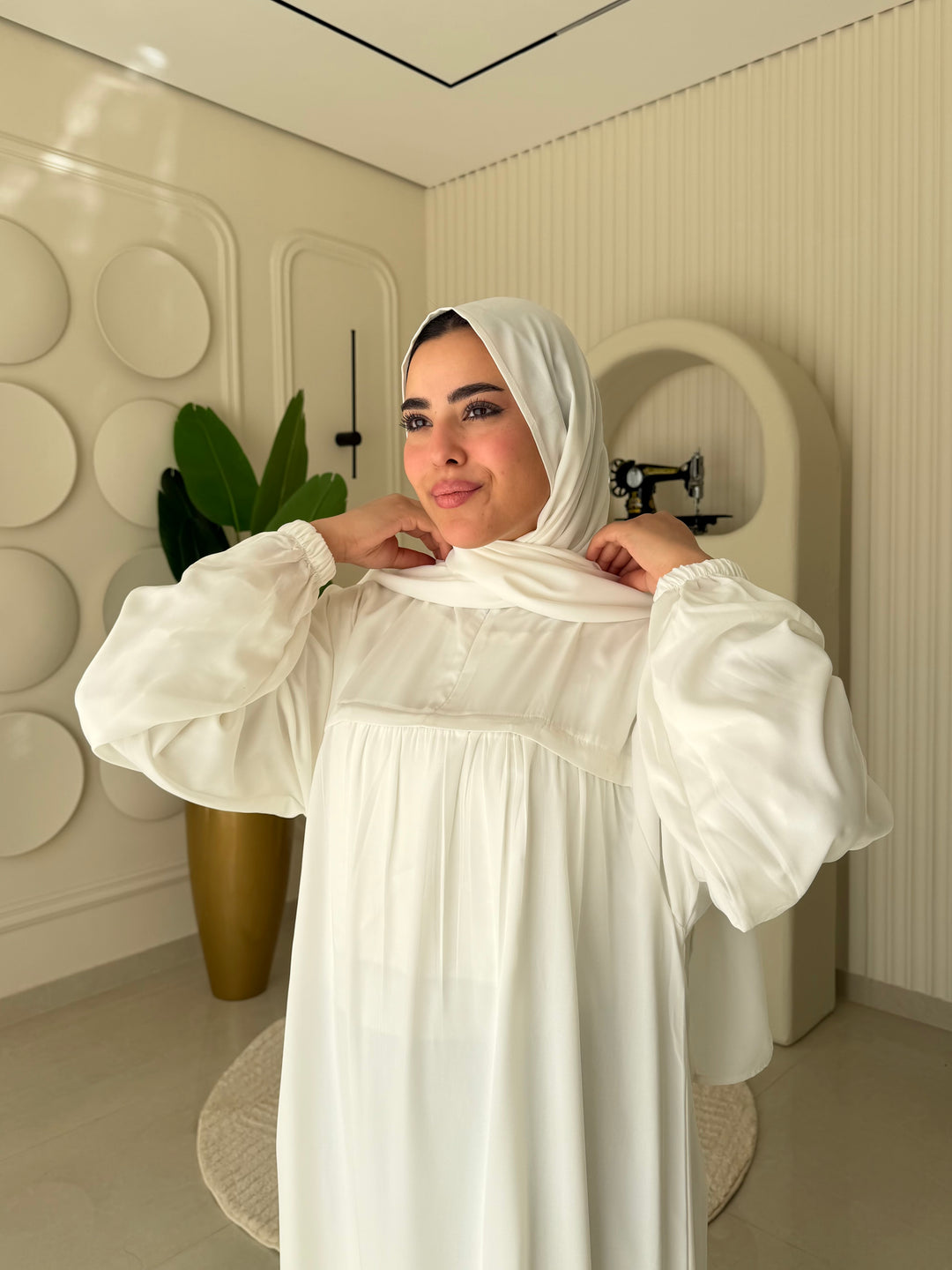 Abaya Umrah White