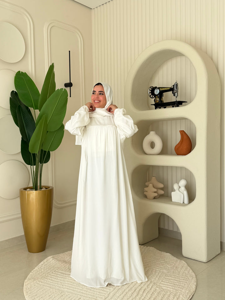 Abaya Umrah White
