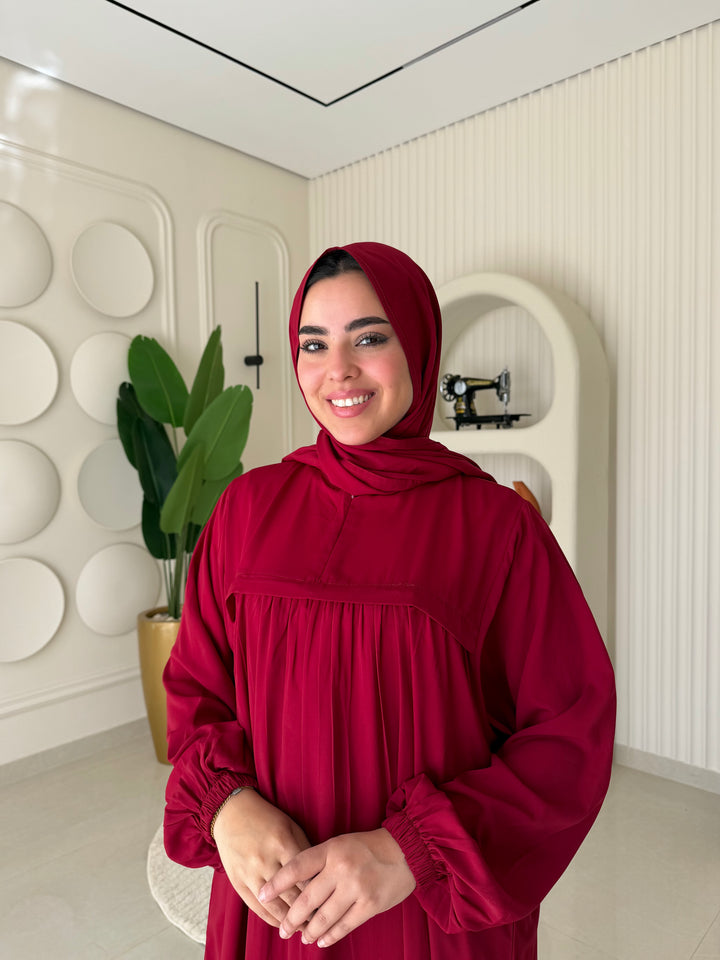 Abaya Umrah Burgandy