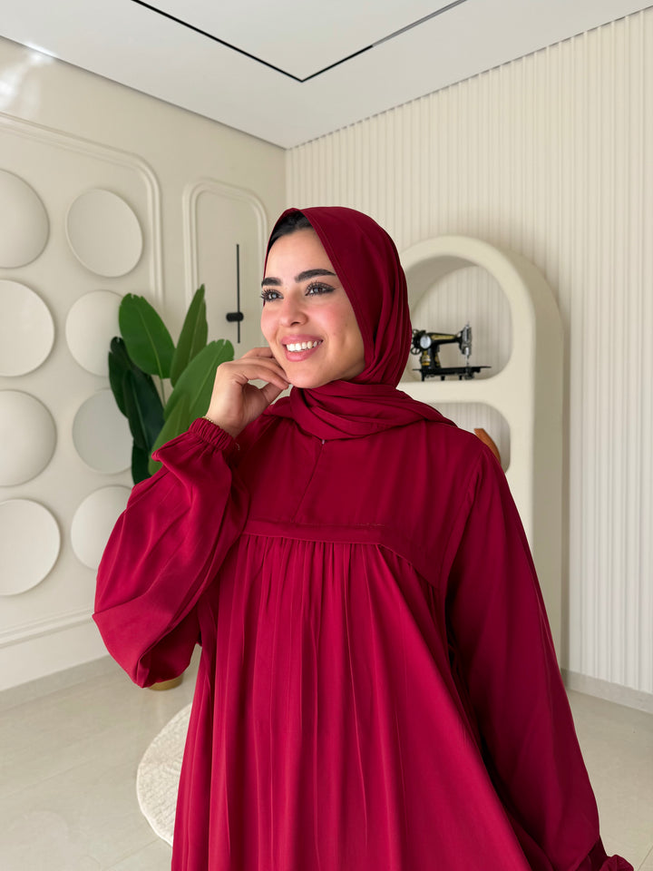 Abaya Umrah Burgandy