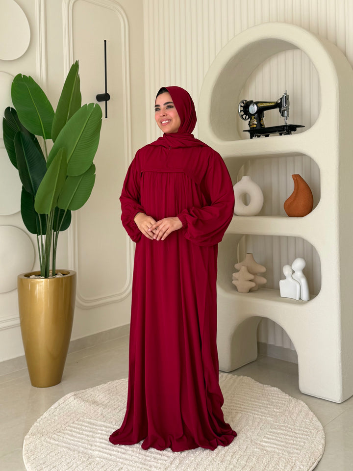 Abaya Umrah Burgandy