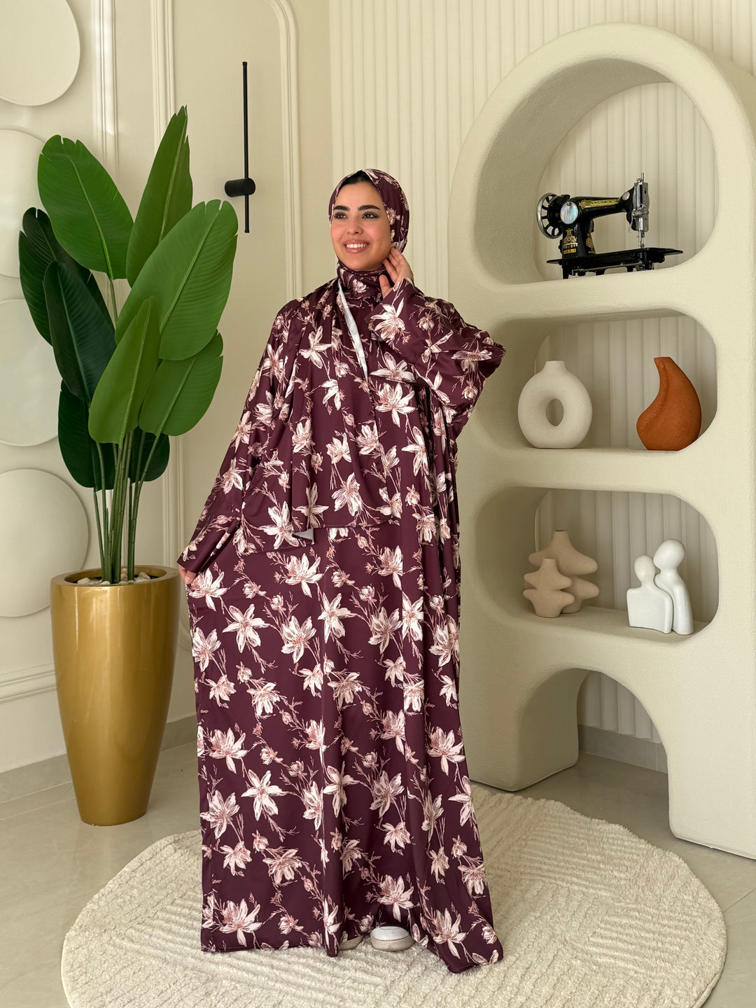 Isdal Stain Flower Burgandy