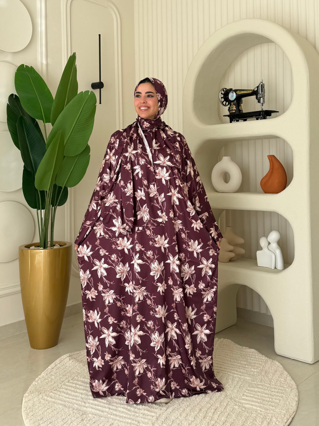 Isdal Stain Flower Burgandy